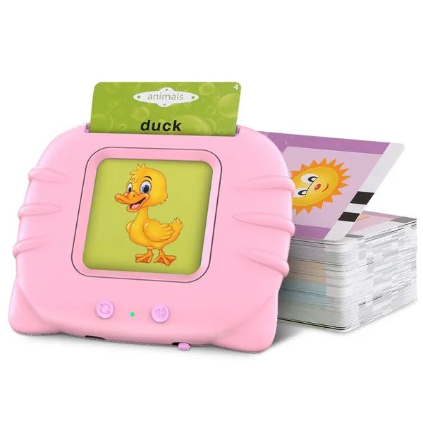 224 Words Kid Talking Flash Cards 112 Card Electronic Cognitive Audio Reading Machine, Animals