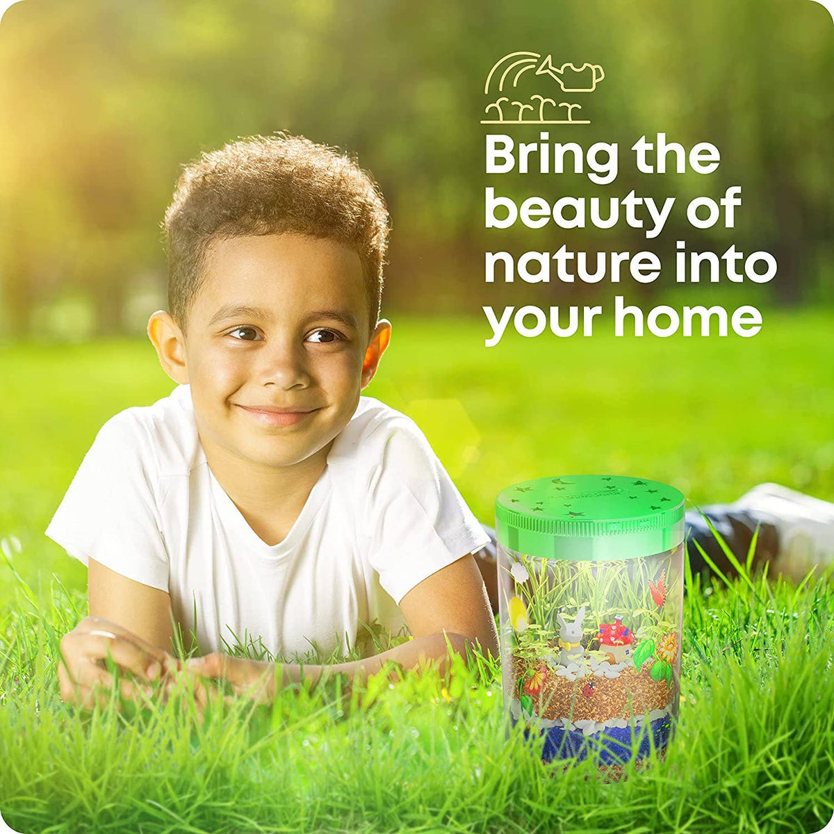 Light-Up Terrarium STEM Science Kit – Build & Grow Your Own Illuminated Mini Garden