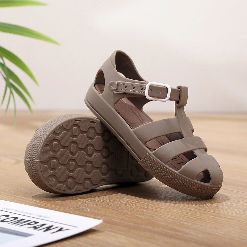 Kids' Fisherman Jelly Sandals with Hook-and-Loop Straps