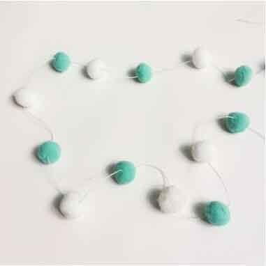 Felt Ball String Ornament Girls Room Decor Hair Ball Hanging Garland Handmade Pendant  For Nursery Decor Garland Pom Nordic Style Kids Decoration For Wall Christmas Tree Decoration