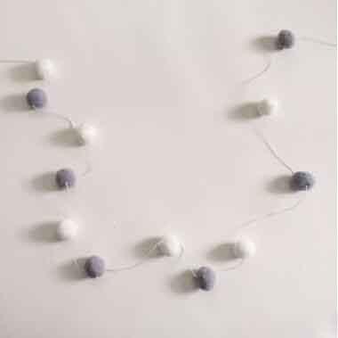 Felt Ball String Ornament Girls Room Decor Hair Ball Hanging Garland Handmade Pendant  For Nursery Decor Garland Pom Nordic Style Kids Decoration For Wall Christmas Tree Decoration