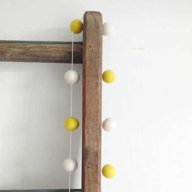 Felt Ball String Ornament Girls Room Decor Hair Ball Hanging Garland Handmade Pendant  For Nursery Decor Garland Pom Nordic Style Kids Decoration For Wall Christmas Tree Decoration