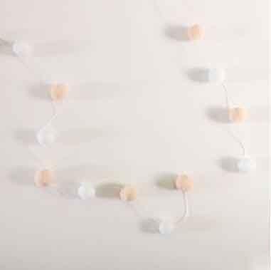 Felt Ball String Ornament Girls Room Decor Hair Ball Hanging Garland Handmade Pendant  For Nursery Decor Garland Pom Nordic Style Kids Decoration For Wall Christmas Tree Decoration