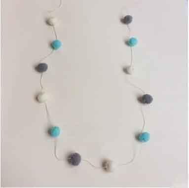 Felt Ball String Ornament Girls Room Decor Hair Ball Hanging Garland Handmade Pendant  For Nursery Decor Garland Pom Nordic Style Kids Decoration For Wall Christmas Tree Decoration