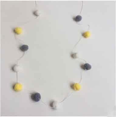 Felt Ball String Ornament Girls Room Decor Hair Ball Hanging Garland Handmade Pendant  For Nursery Decor Garland Pom Nordic Style Kids Decoration For Wall Christmas Tree Decoration