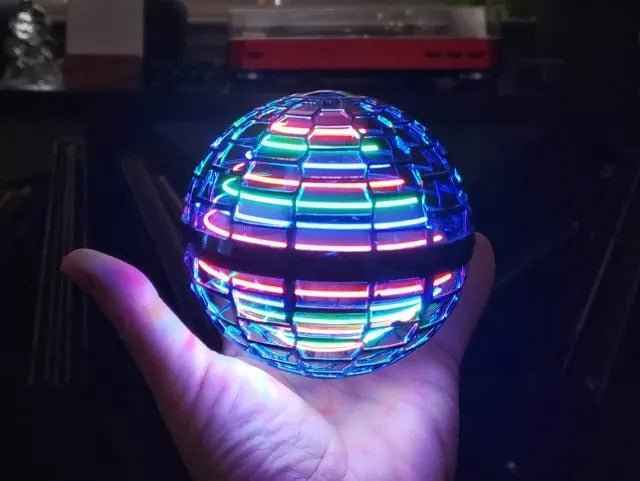 LED Flying Spinner Orb Ball Mini Drone Toy