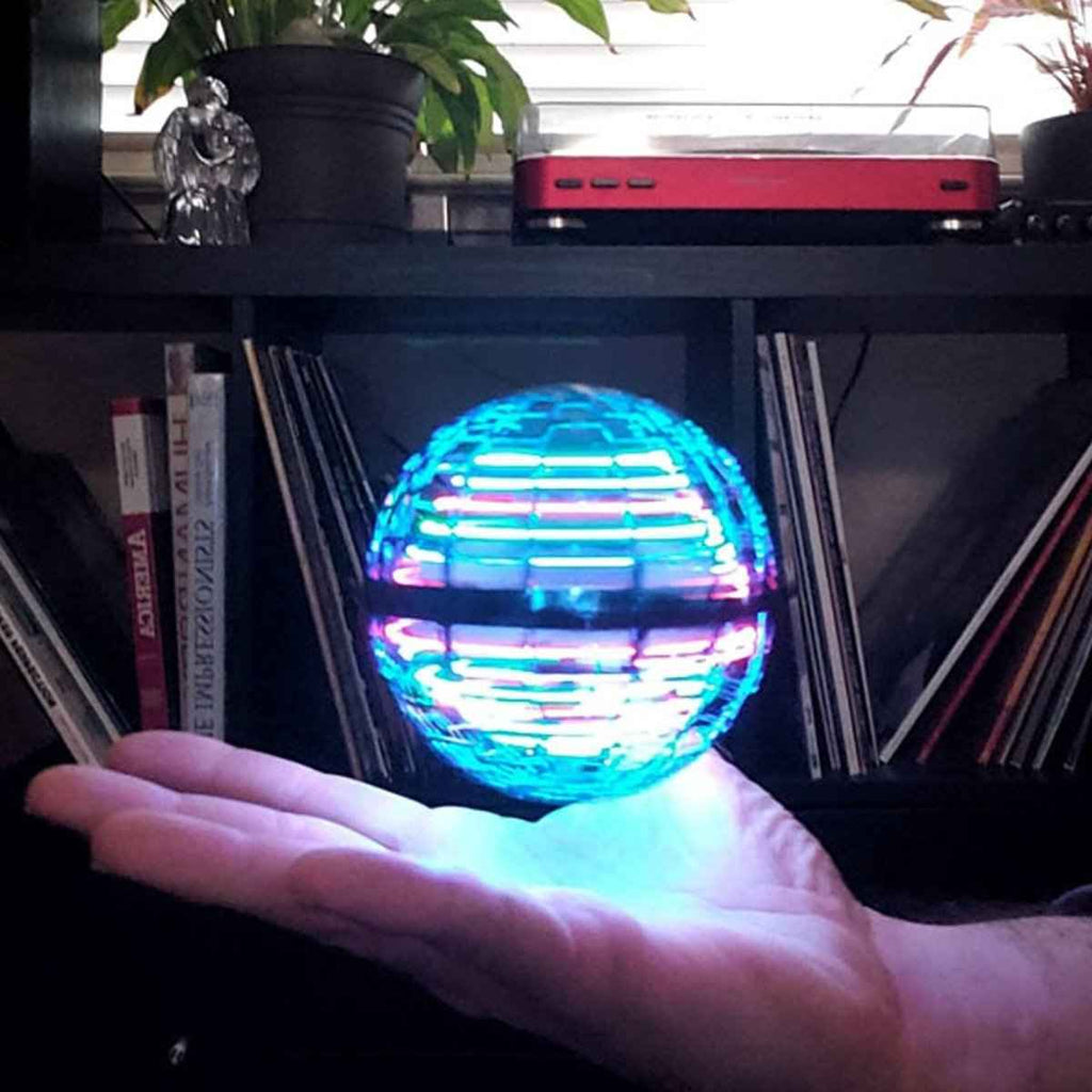 LED Flying Spinner Orb Ball Mini Drone Toy