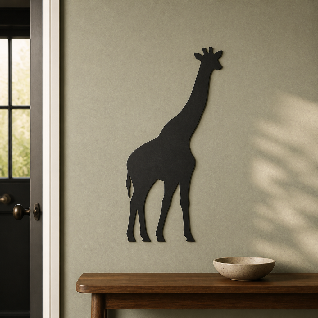 Giraffe Wall Art — Standing Giraffe Silhouette | 2 Sizes