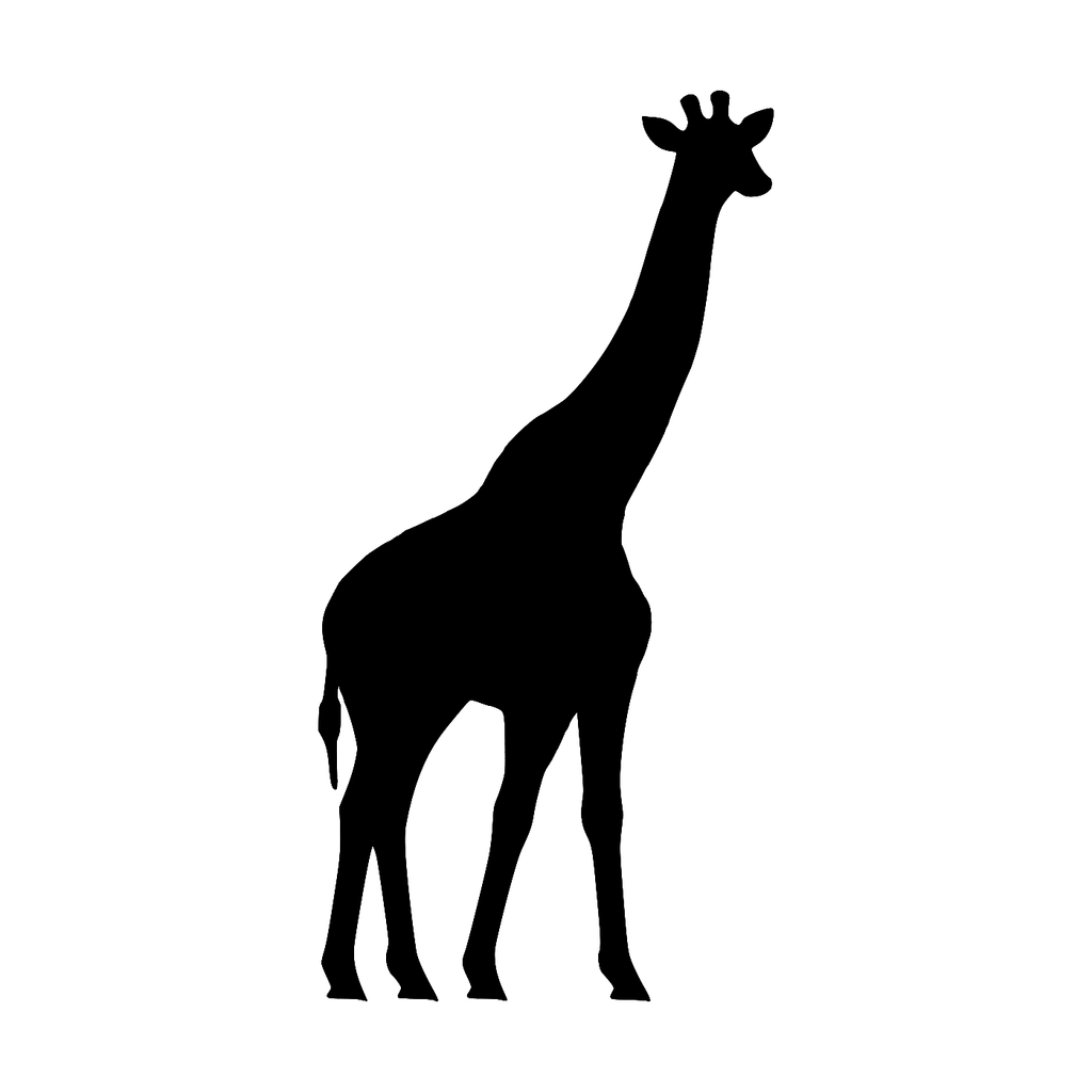 Giraffe Wall Art — Standing Giraffe Silhouette | 2 Sizes