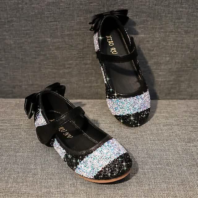 Girls' Glitters PU Sequined Jeweled Flat Shoes