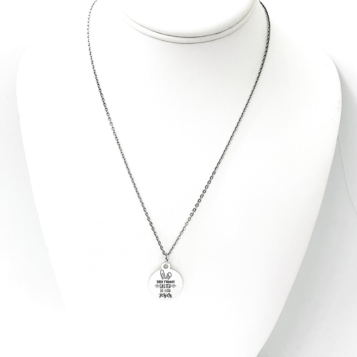 Easter Necklace, Silly Rabbit Easter Is For Jesus Necklace, Easter Jewelry, Easter Basket Gifts, Easter Basket Jewelry, Daughter Gifts