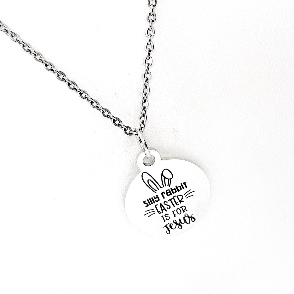Easter Necklace, Silly Rabbit Easter Is For Jesus Necklace, Easter Jewelry, Easter Basket Gifts, Easter Basket Jewelry, Daughter Gifts