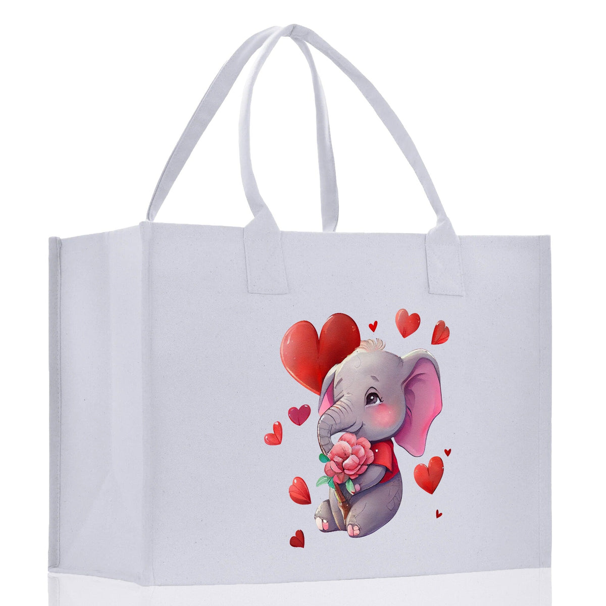 Heart Canvas Tote Bag Happy Valentines Day Gift for Her Love Tote Bag Lovers Gift Mother Day Gift Cute Valentines Gift