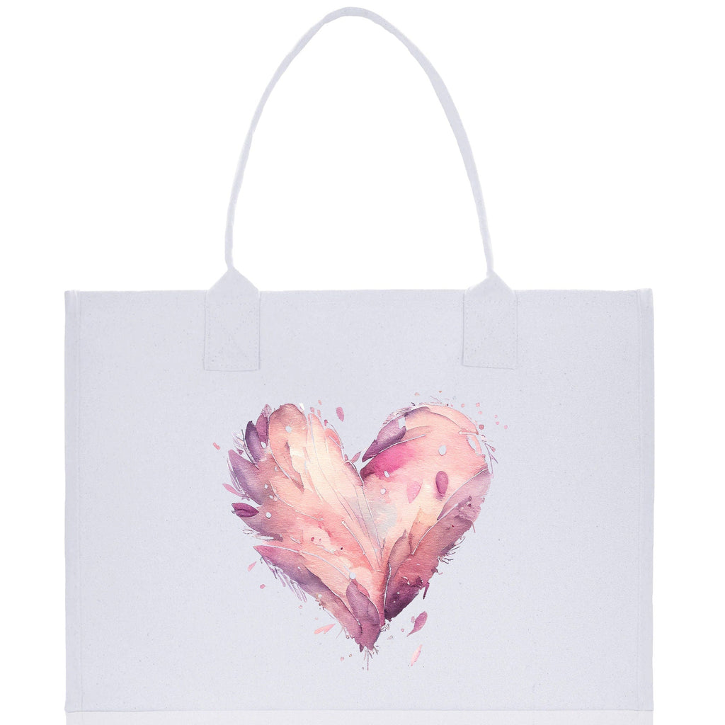 Heart Canvas Tote Bag Happy Valentines Day Gift for Her Love Tote Bag Lovers Gift Mother Day Gift Cute Valentines Gift