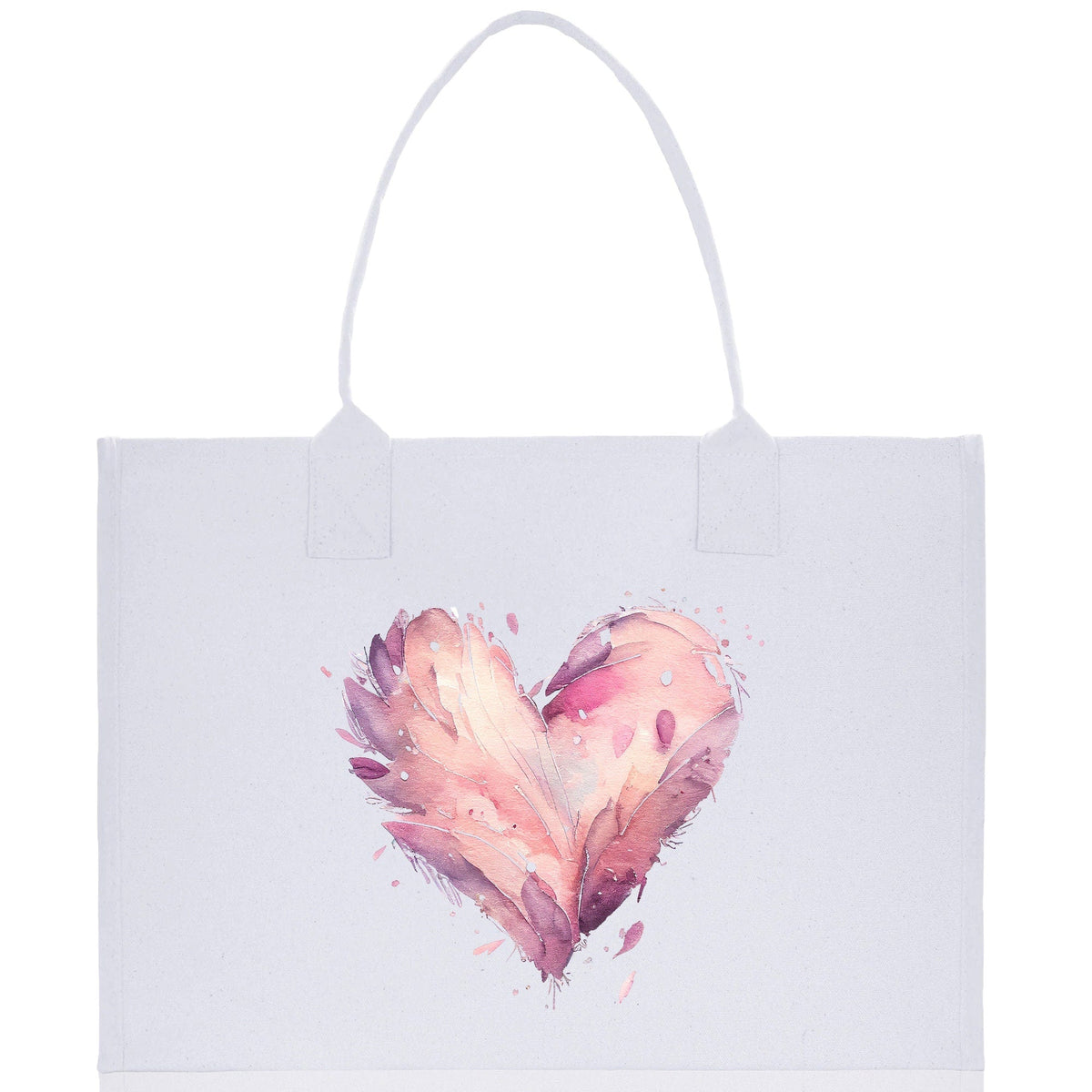 Heart Canvas Tote Bag Happy Valentines Day Gift for Her Love Tote Bag Lovers Gift Mother Day Gift Cute Valentines Gift