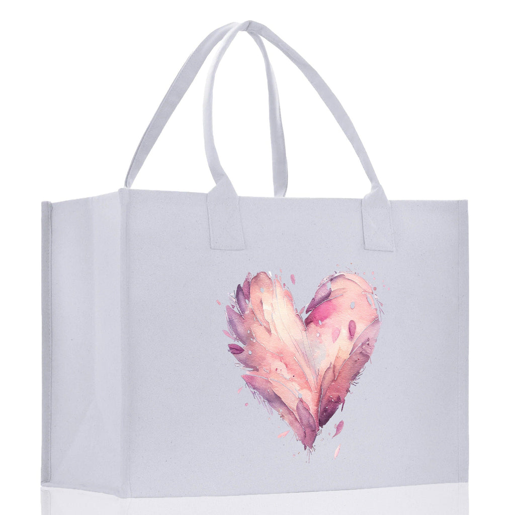 Heart Canvas Tote Bag Happy Valentines Day Gift for Her Love Tote Bag Lovers Gift Mother Day Gift Cute Valentines Gift
