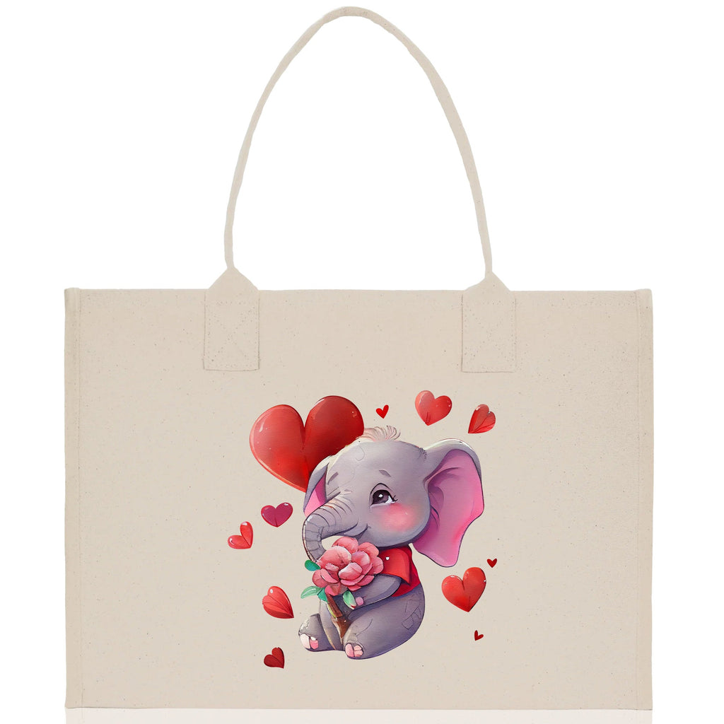 Heart Canvas Tote Bag Happy Valentines Day Gift for Her Love Tote Bag Lovers Gift Mother Day Gift Cute Valentines Gift
