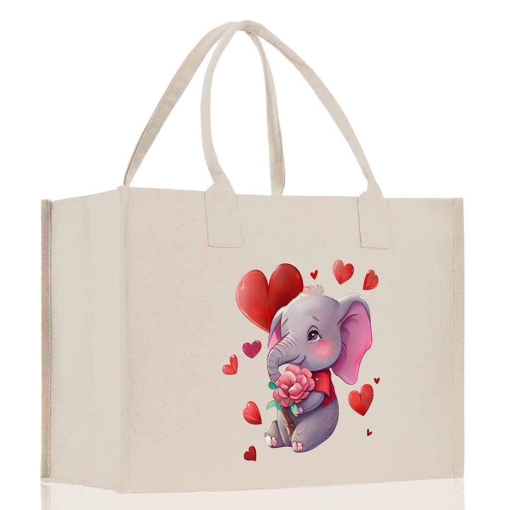 Heart Canvas Tote Bag Happy Valentines Day Gift for Her Love Tote Bag Lovers Gift Mother Day Gift Cute Valentines Gift