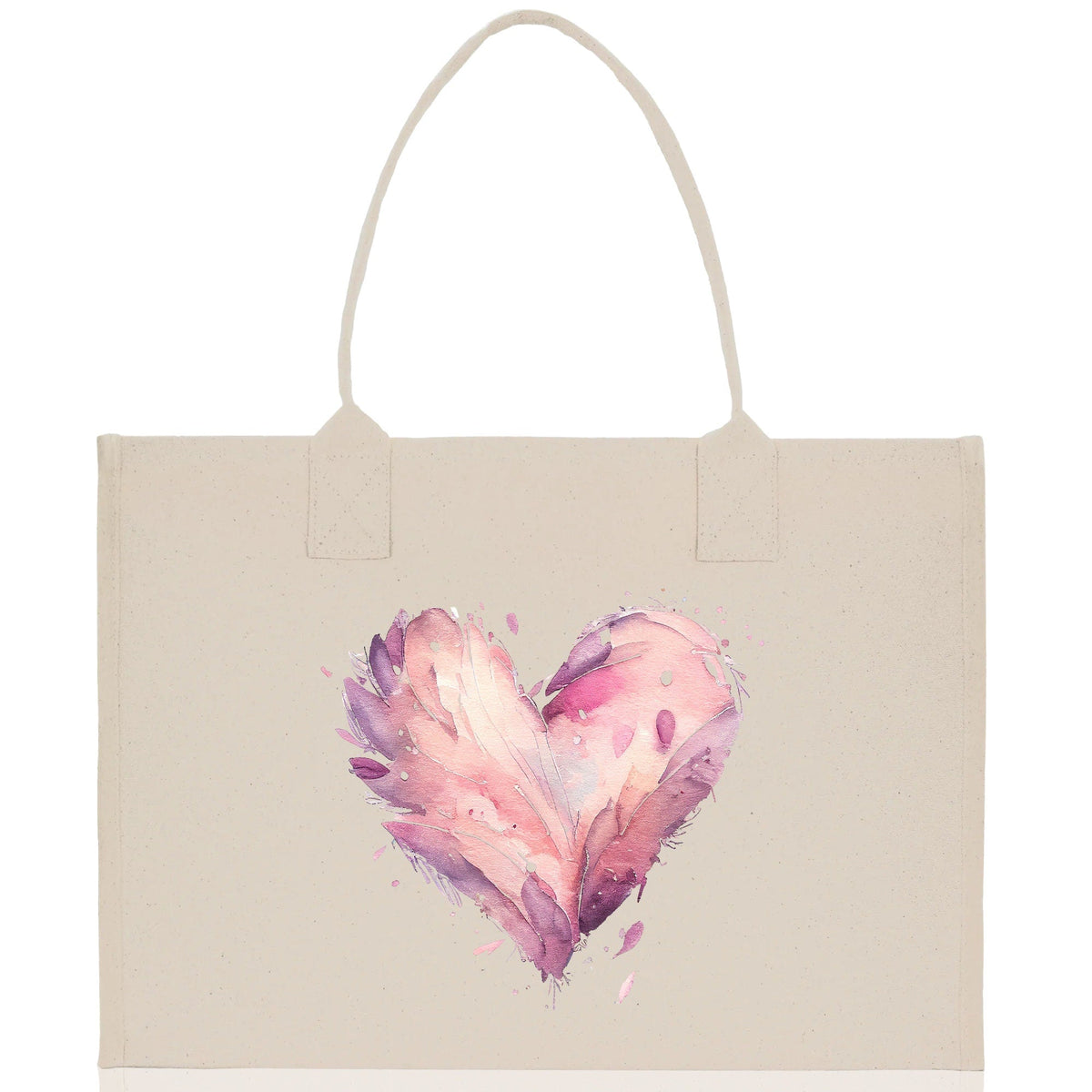 Heart Canvas Tote Bag Happy Valentines Day Gift for Her Love Tote Bag Lovers Gift Mother Day Gift Cute Valentines Gift