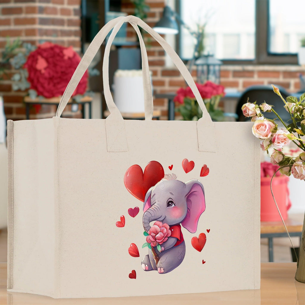 Heart Canvas Tote Bag Happy Valentines Day Gift for Her Love Tote Bag Lovers Gift Mother Day Gift Cute Valentines Gift