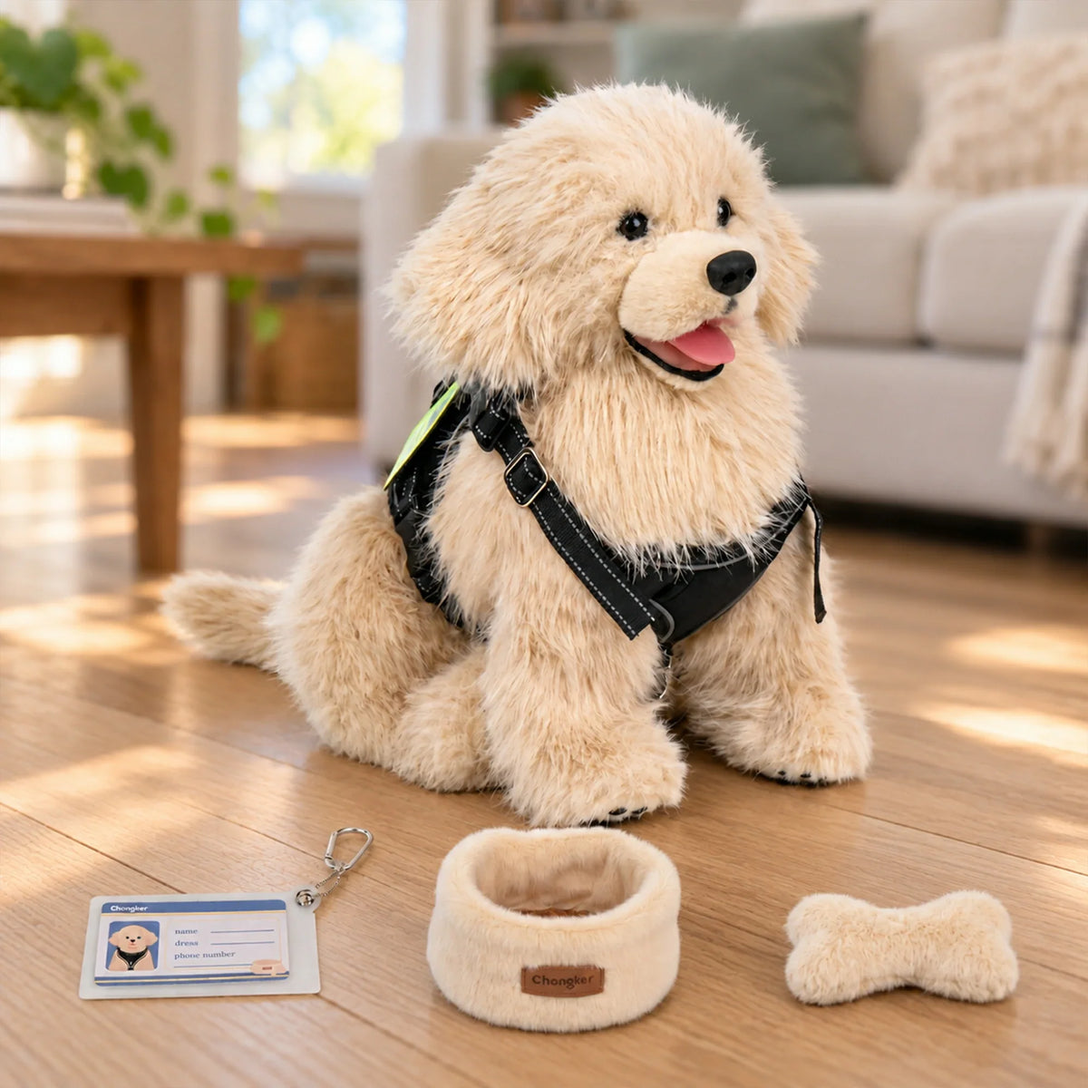 2.2lbs Golden Retriever Plush – Weighted Emotional Support Toy Gift
