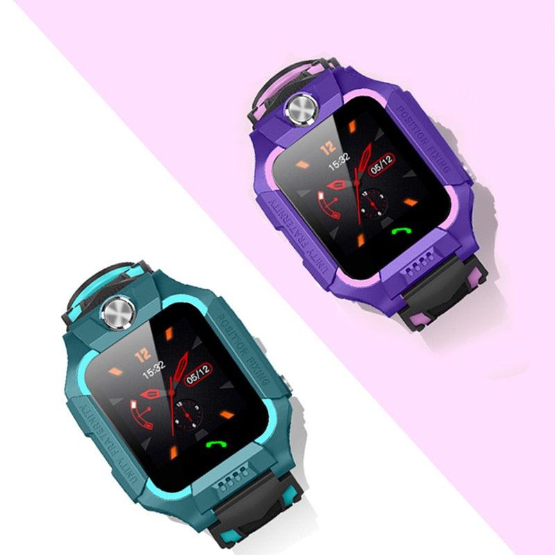 Kids Smart Watch Phone Call Thermometer Wristwatch GPS Locator Kids Smartwatch With Call Games Video Recorder Music Alarm Flashlight Touch Screen Smart Watch For Kids