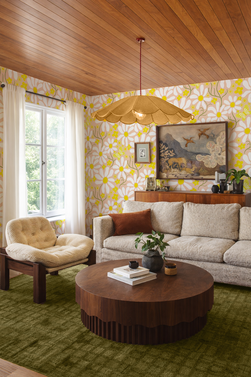 Spring Daze Wallpaper, peach