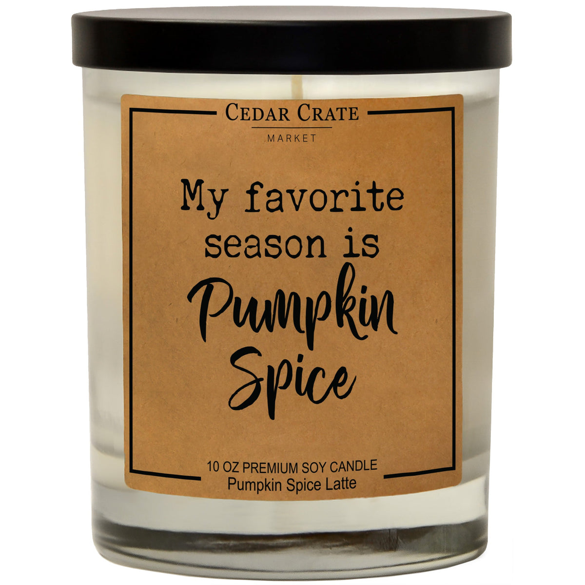 My Favorite Season Is Pumpkin Spice - Fall Soy Candle Decor