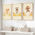 Nursery Room Wall Art – Elephant, Zebra & Monkey Prints
