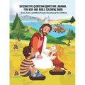 Interactive Christian Gratitude journal for kids and Bible coloring Book Draw, Color and Write Prayer Devotional for Children - Paperback