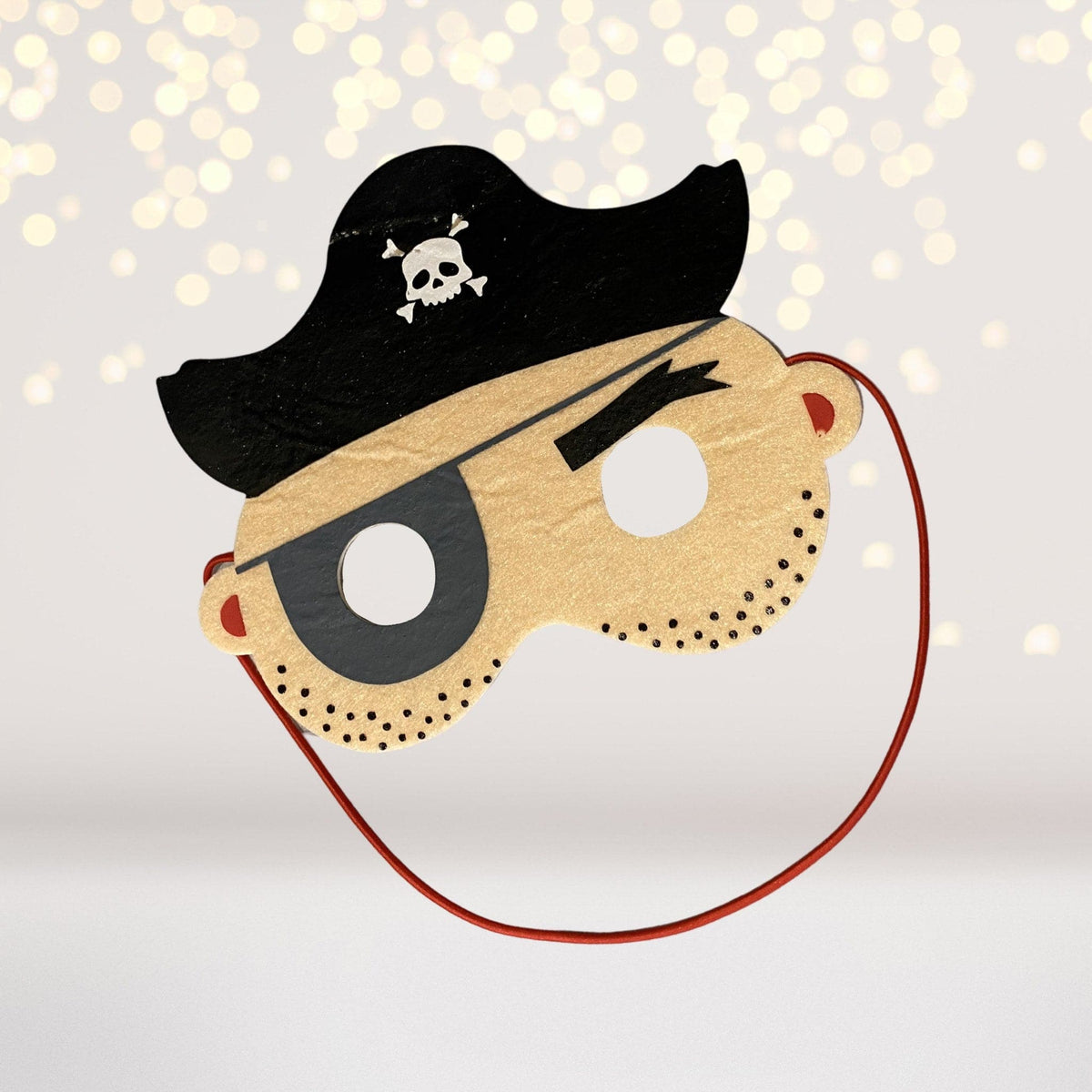 Pirate Costume Mask, Felt Pirate Mask, Children's Pirate Captain Mask