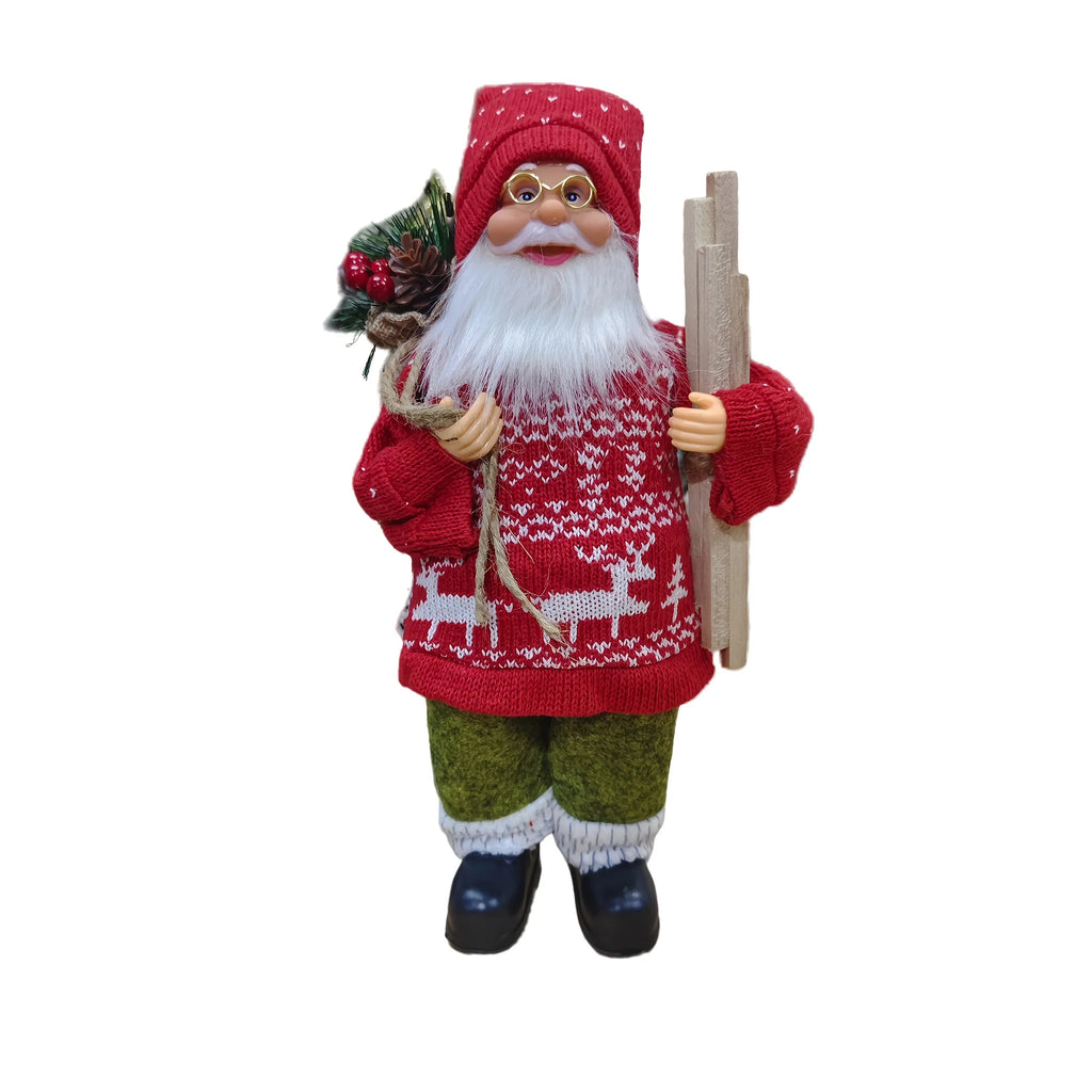 Plush 12 Inch Santa Claus Doll Life Size Figure