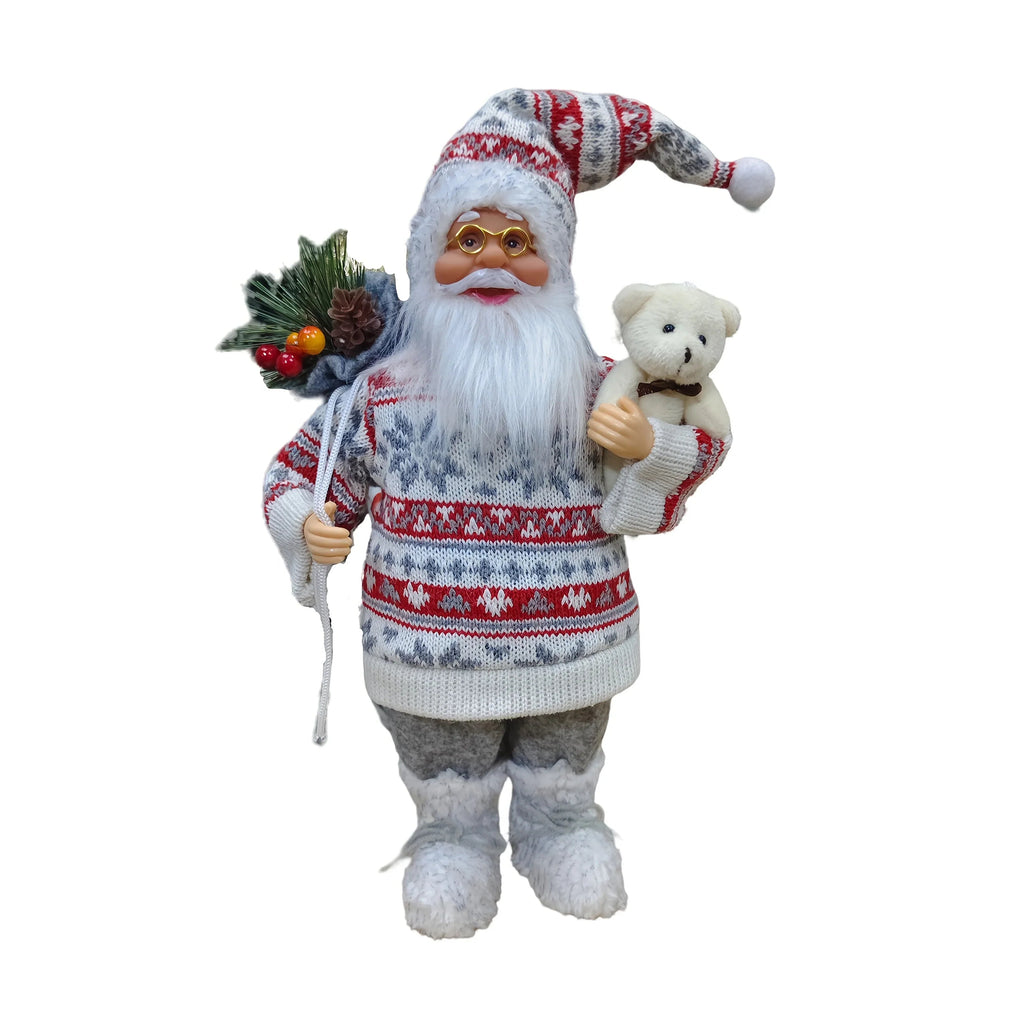 Plush 12 Inch Santa Claus Doll Life Size Figure