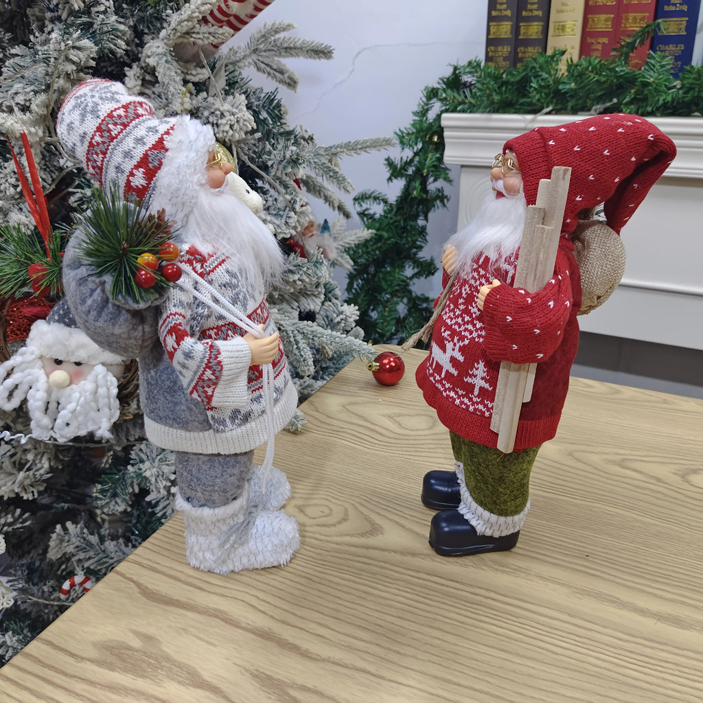 Plush 12 Inch Santa Claus Doll Life Size Figure