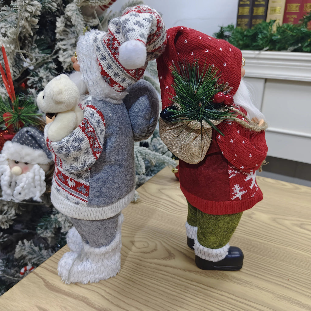 Plush 12 Inch Santa Claus Doll Life Size Figure