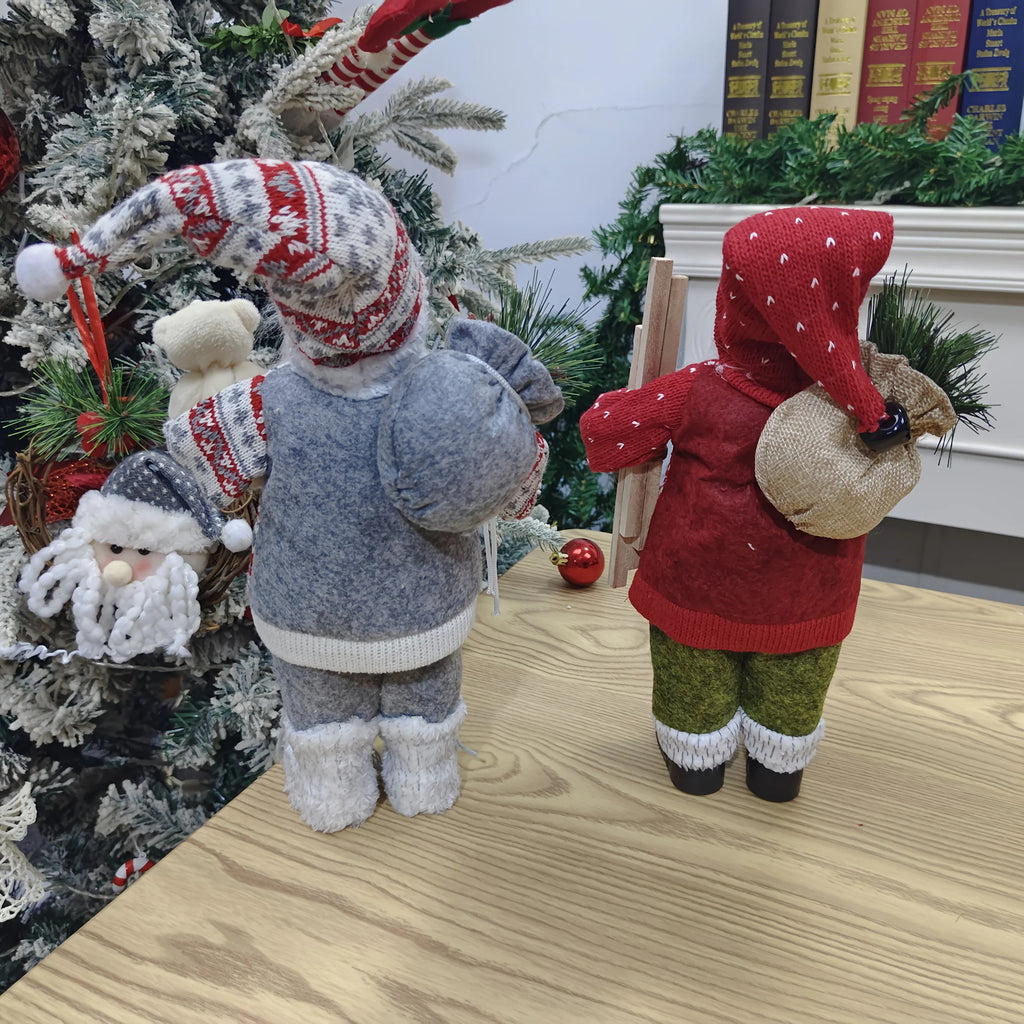 Plush 12 Inch Santa Claus Doll Life Size Figure