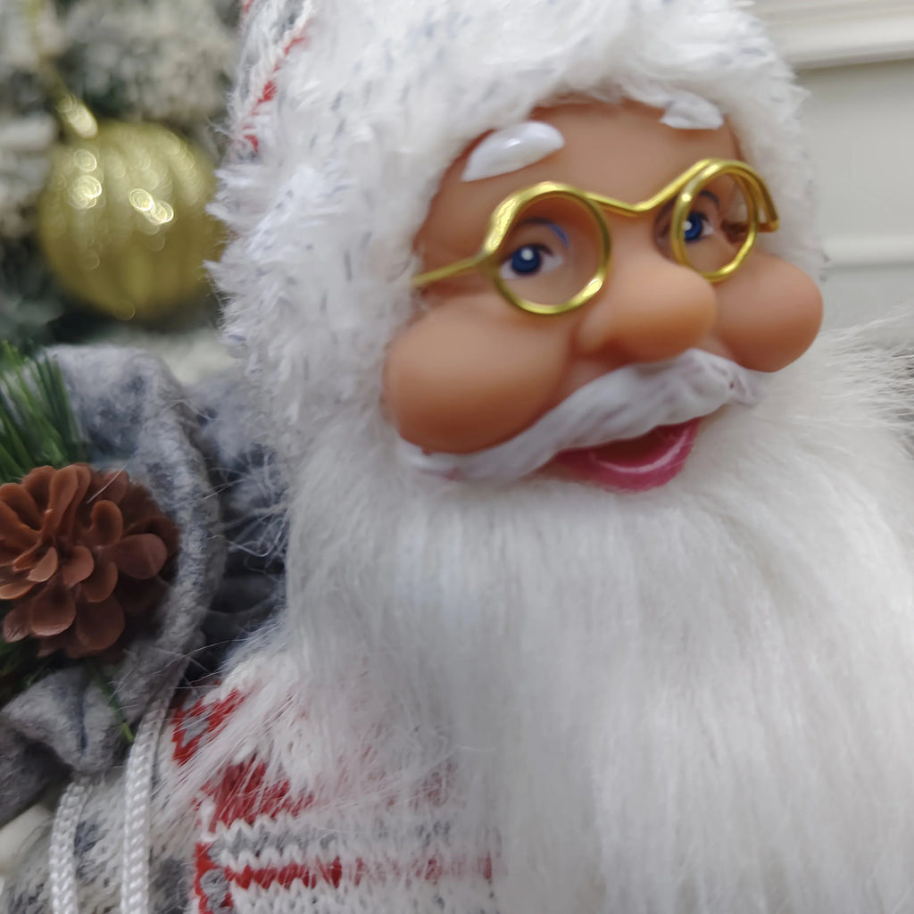 Plush 12 Inch Santa Claus Doll Life Size Figure