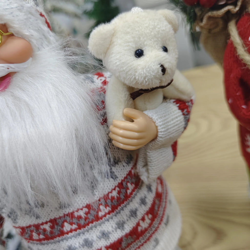 Plush 12 Inch Santa Claus Doll Life Size Figure