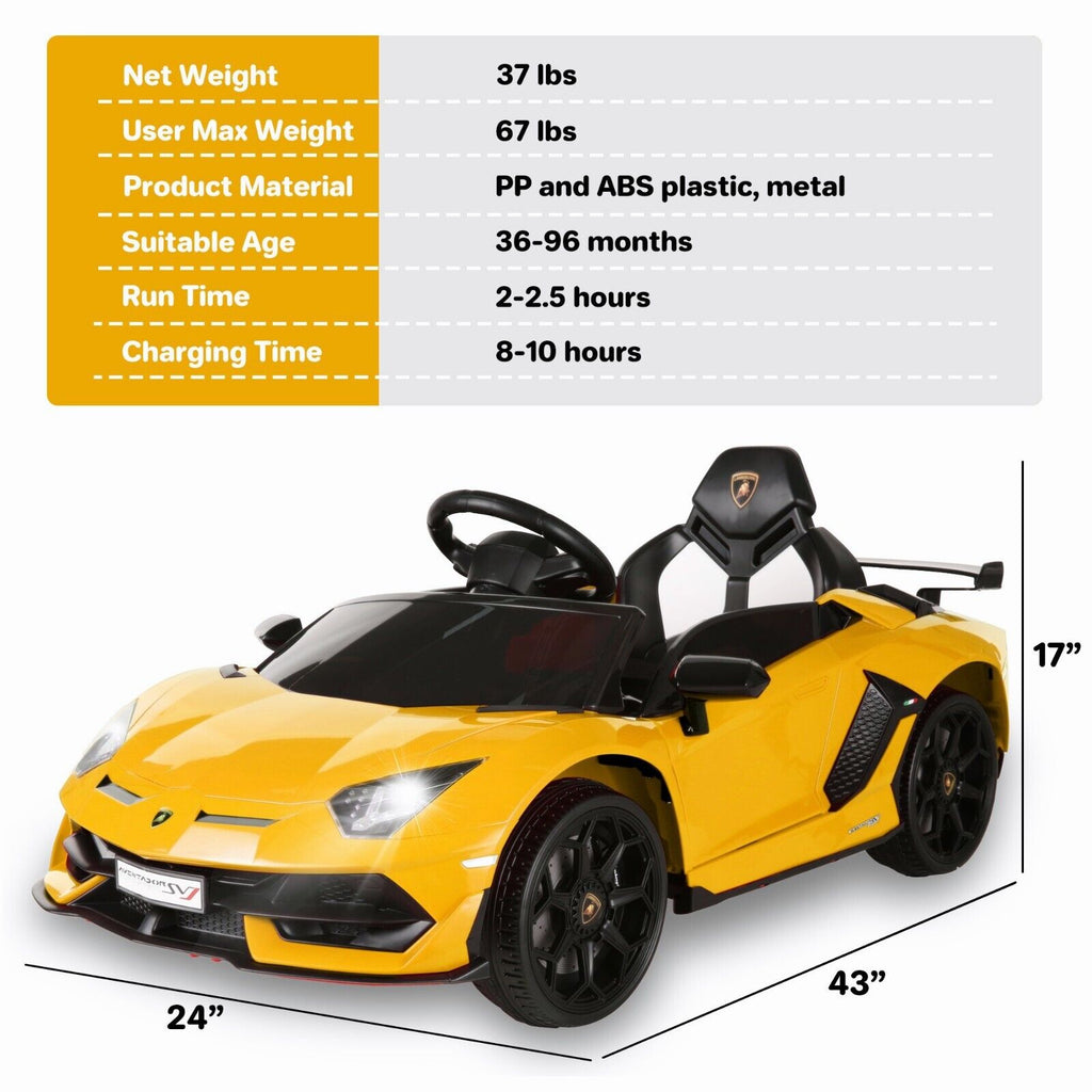 Rev Up the Fun with Our Lamborghini-Inspired Electric Ride-On Car for Kids!