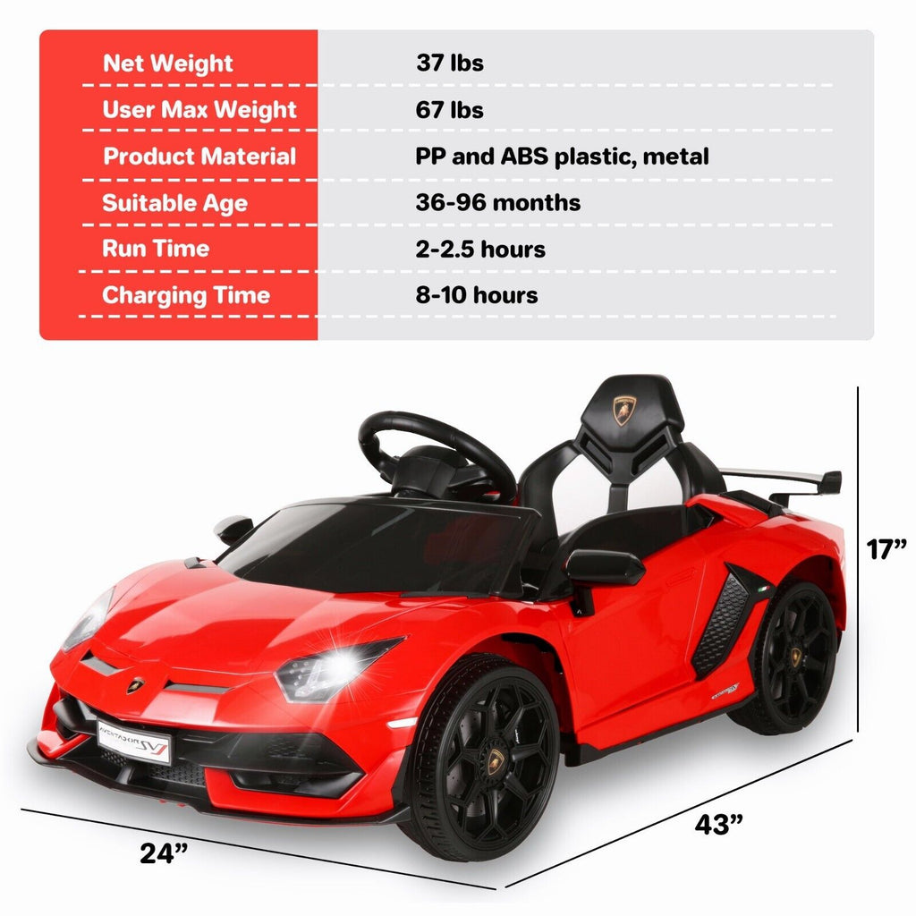 Rev Up the Fun with Our Lamborghini-Inspired Electric Ride-On Car for Kids!