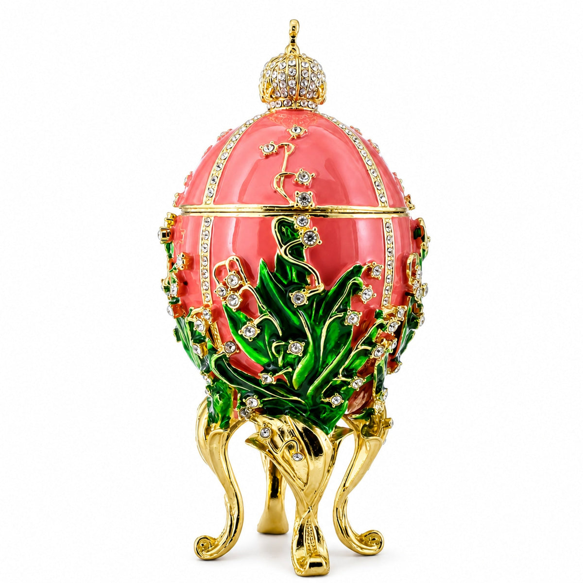 1898 Lilies of the Valley Royal Imperial Easter Egg 6.25 Inches