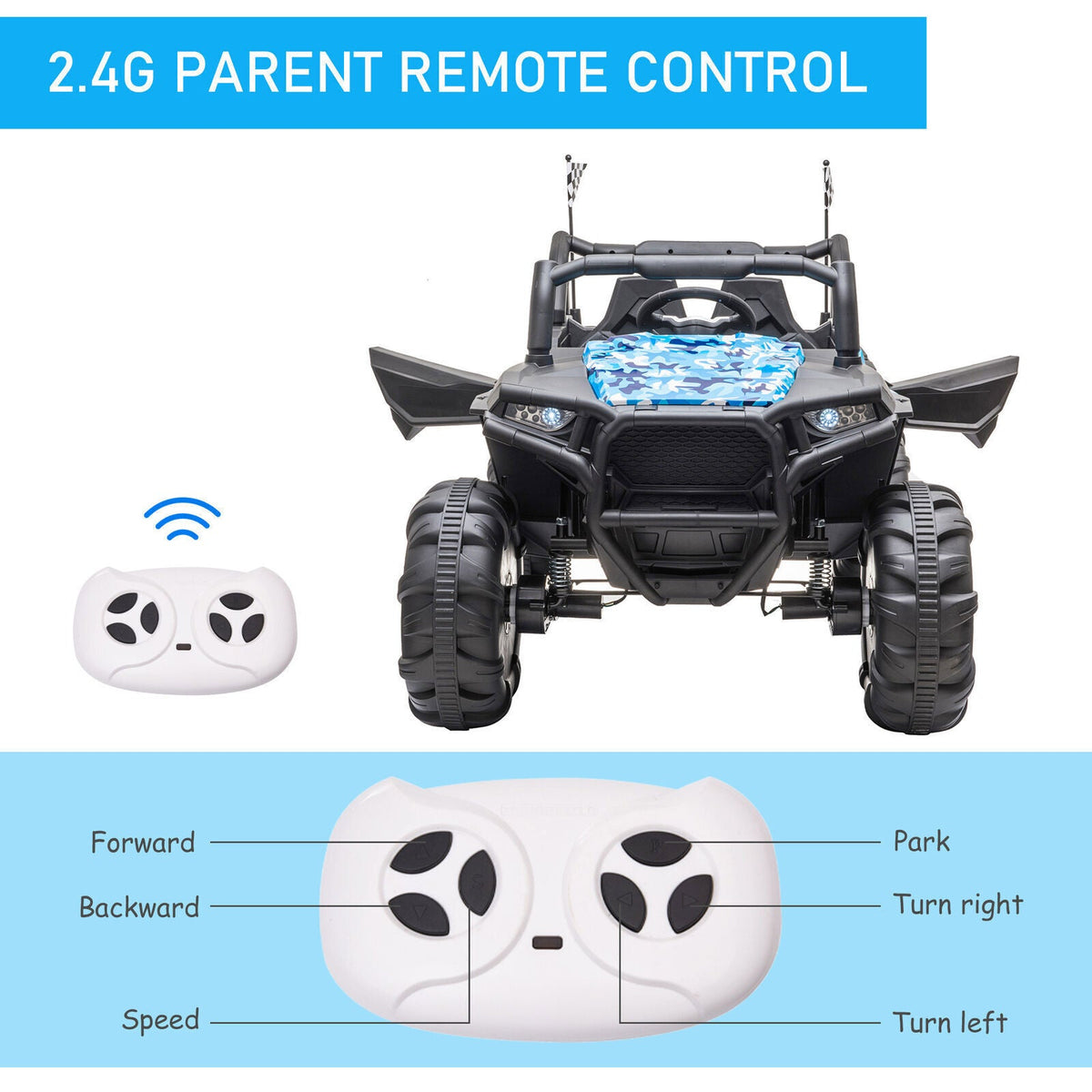 Ride-On Truck for Kids with Remote Control and Four Motors - Perfect for Outdoor Fun!