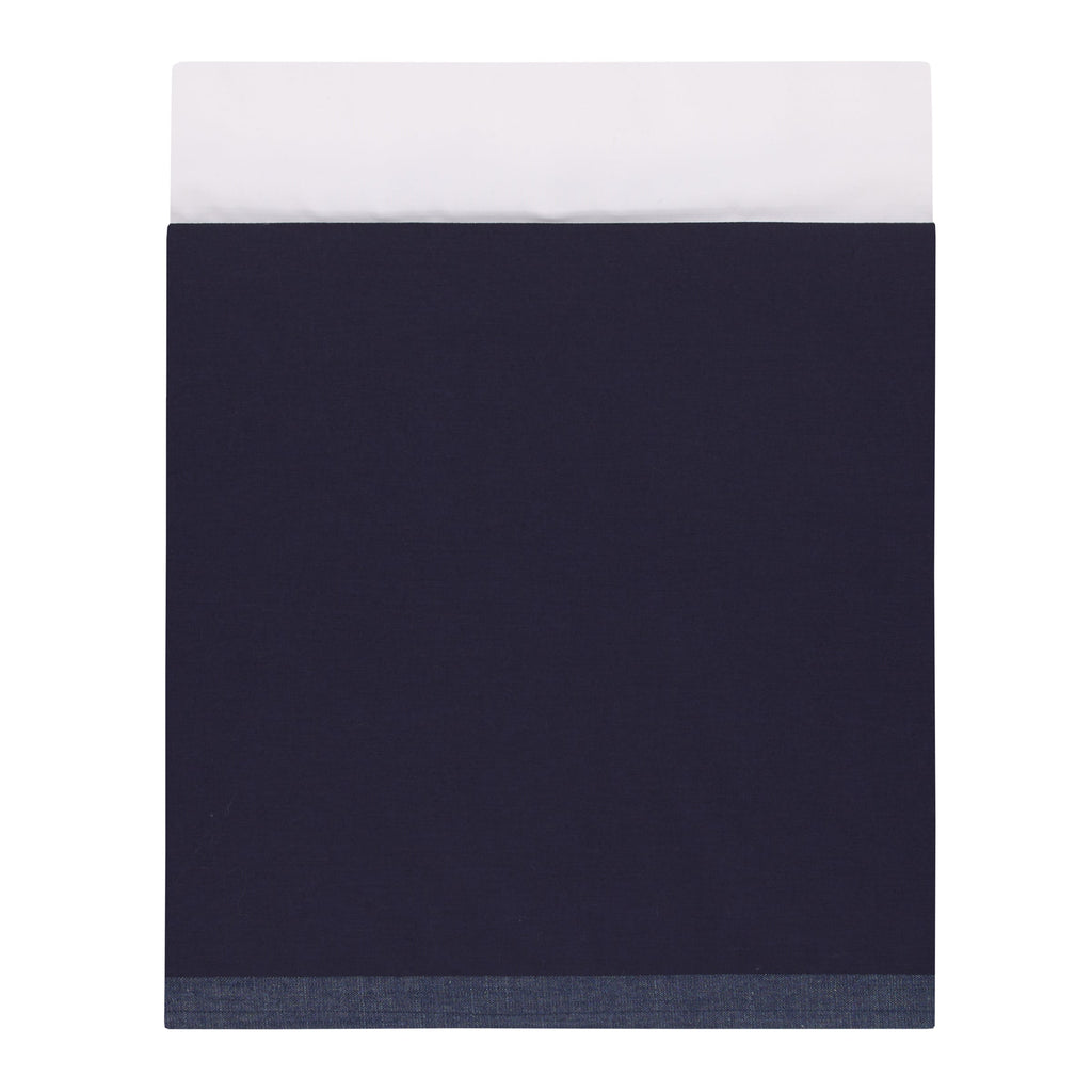 Warner Bros  Harry Potter Welcome Little Wizard Navy, Burgundy, Denim Blue and White, Appliqued 3 Piece Crib Bedding Set - Comforter, Fitted Crib Sheet, and Crib Skirt