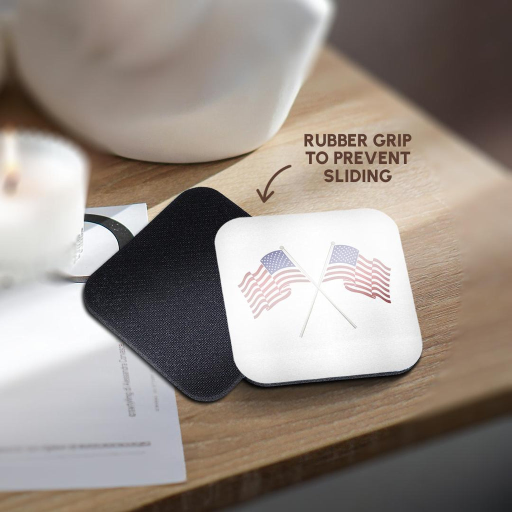 3dRose Andrea Haase Patriotic Art - America Flag Patriotic 4th July Art - Coasters