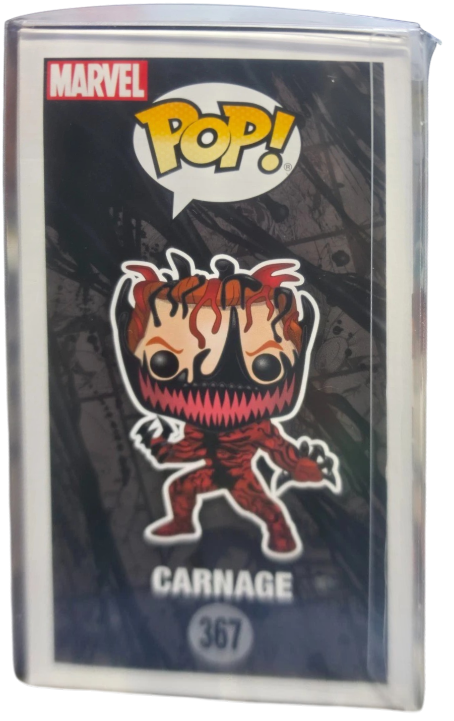 Funko Pop: Marvel -Spiderman Carnage#367 Sam De La Rosa Autographed w/COA