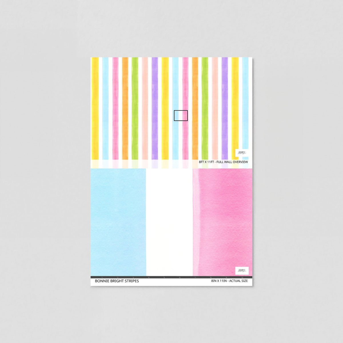 Bonnie Bright Stripes Wallpaper