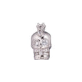 Skull Halloween Scary Head Ghost Soul Crystal DIY Craft Cubic Zirconia Bracelet Charm Bead Findings Connector for Jewelry Making B-251