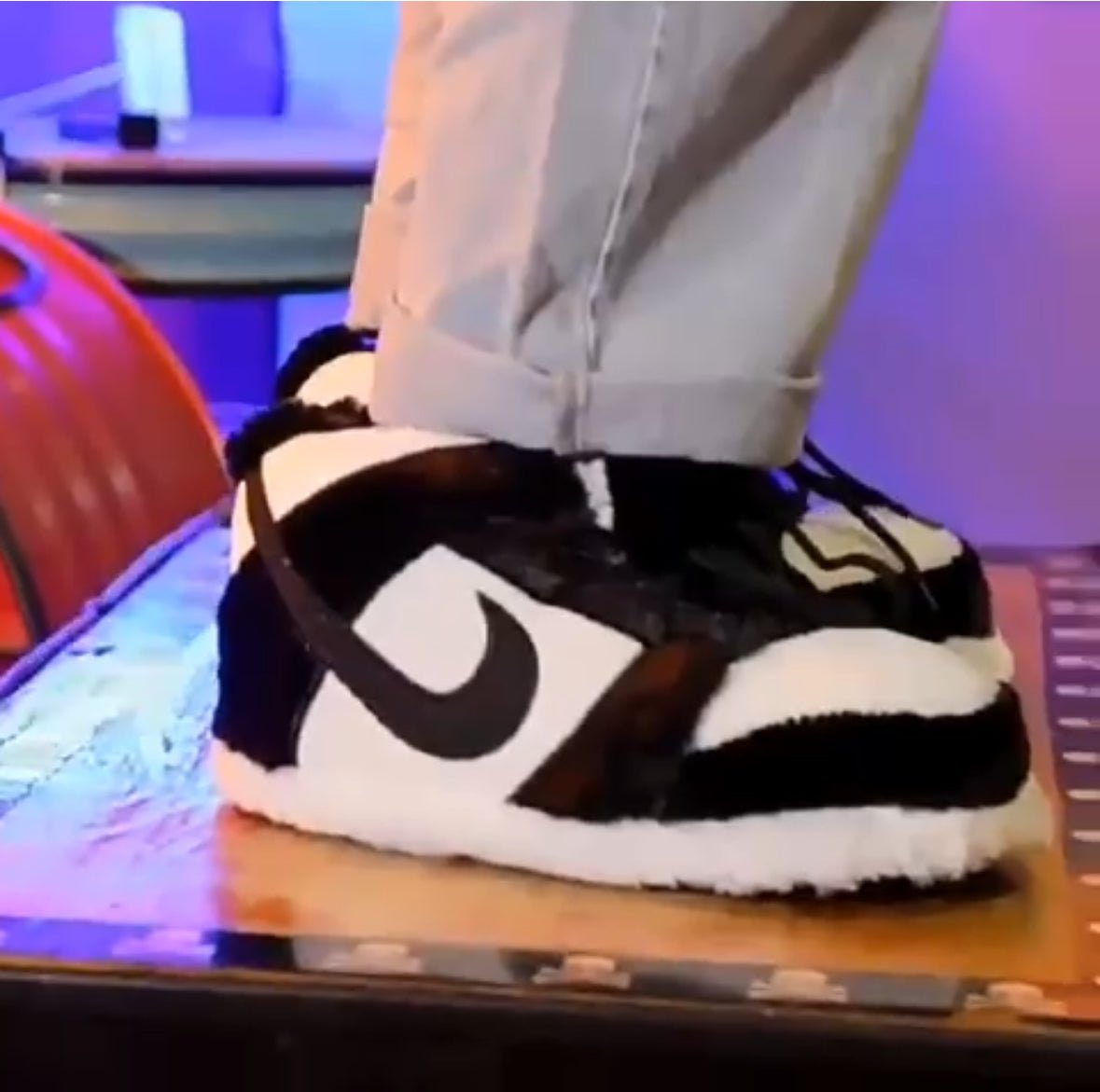 Black and White Panda Sneaker Slippers
