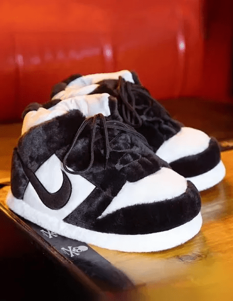 Black and White Panda Sneaker Slippers