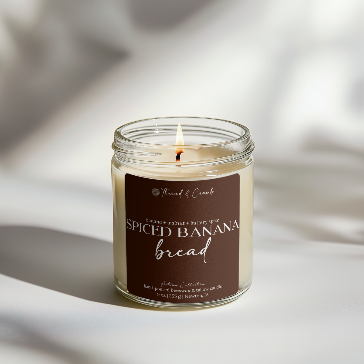 Spiced Banana Bread | Fall Bakery Beeswax + Tallow Candle – Autumn Collection
